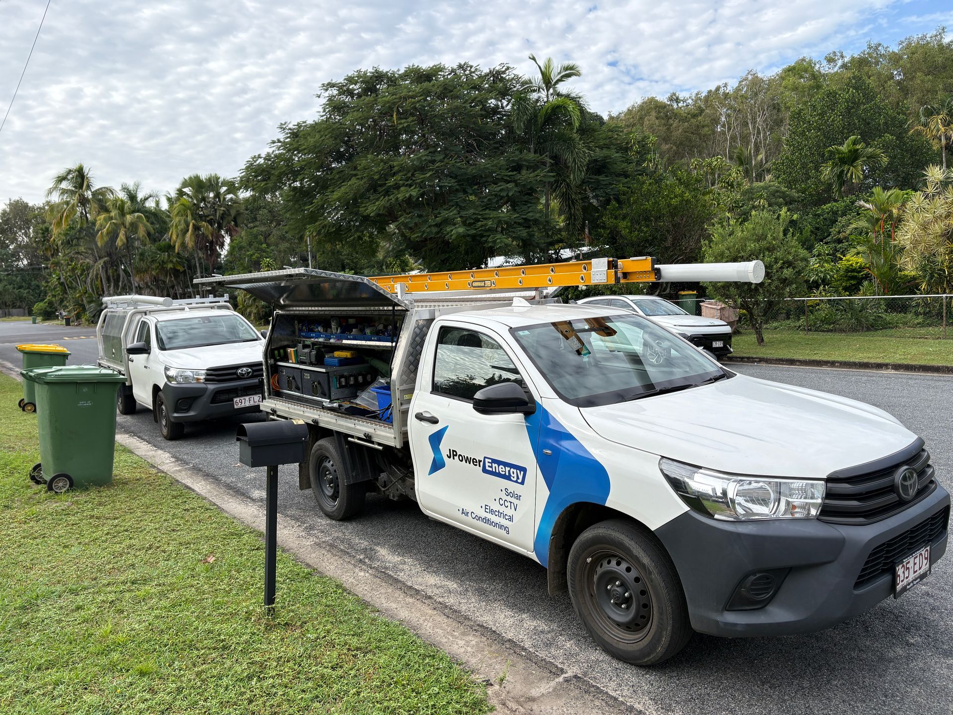 JPower Energy installing a solar and battery system at a Cairns property