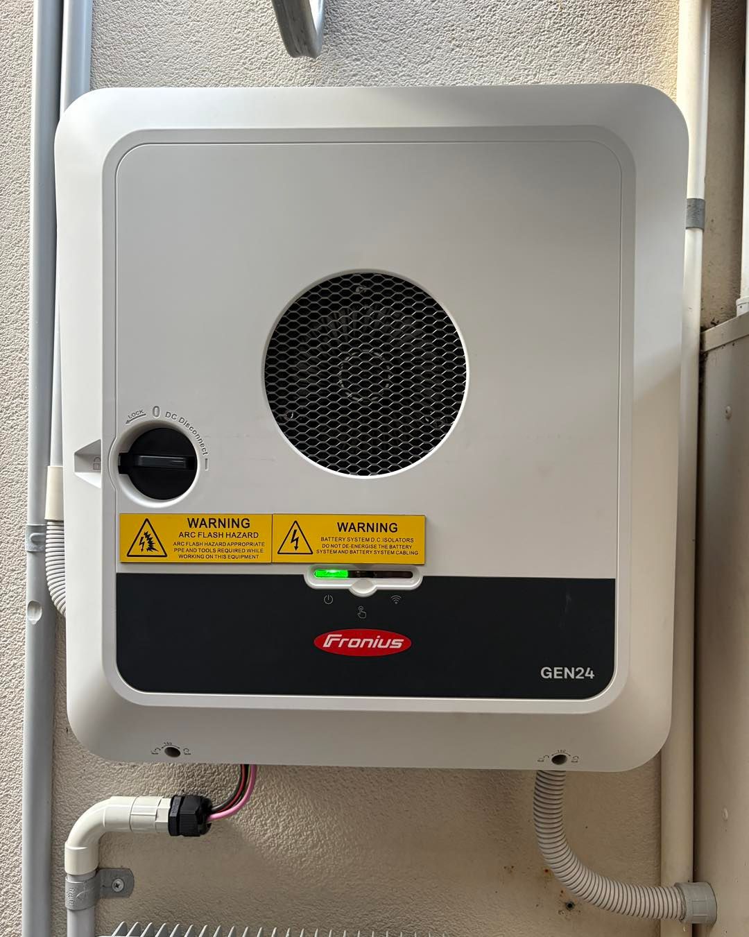 Battery storage installation at a Cairns home